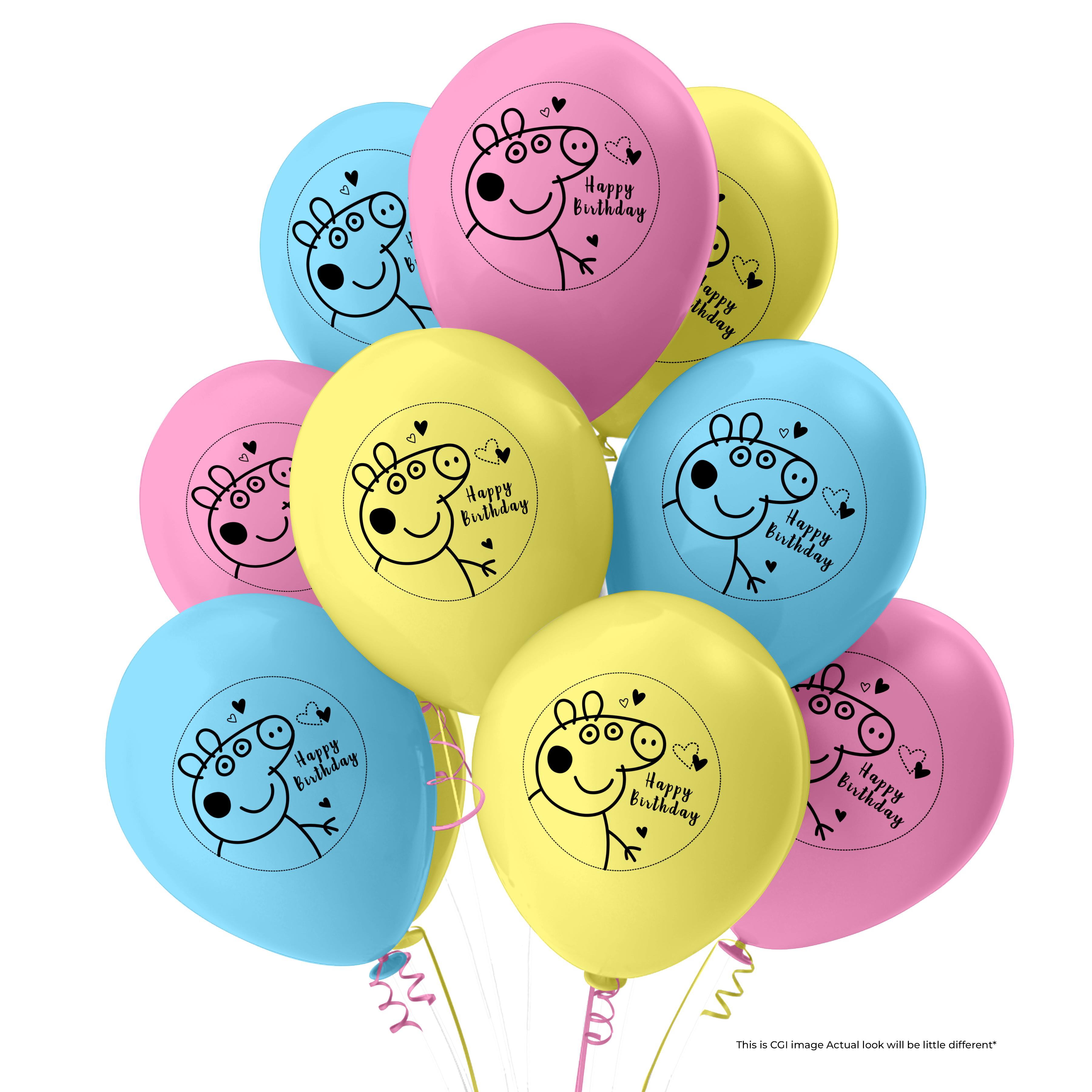 The Magic Balloons Store- Peppa Pig Party Balloons- Pack of 30 pcs-181216 The Magic Balloons Store- Peppa Pig Party Balloons- Pack of 30 pcs-181216