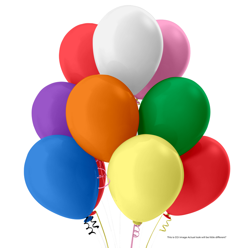 The Magic Balloons Store- 8" Latex Balloons (Pack of 50) - Multicolor The Magic Balloons Store- 8" Latex Balloons (Pack of 50) - Multicolor