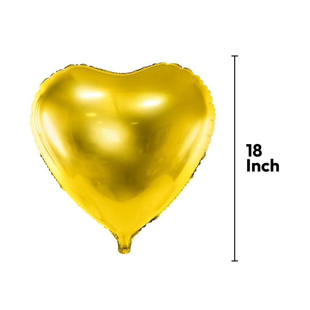 The Magic Balloons Store-18″ Gold Heart Foil Balloon ( Pack of 3) The Magic Balloons Store-18″ Gold Heart Foil Balloon ( Pack of 3)
