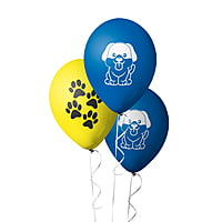 The Magic Balloons - Dog Theme Birthday Balloons 20pcs Latex Balloons With 1 Banner For Dog Birthday Party Pack of 21pcs With Dog Print and Paw Print Perfect For Dog and Dog Lovers Party Suppliers