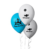 The Magic Balloons Store-Shark fish theme Happy birthday balloons. Multi colour balloons Shark fish Theme Happy Birthday Party/Decoration happy birthday balloons party decorations-181467