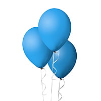 The Magic Balloons Store- 8" Latex Balloons (Pack of 50)-Blue