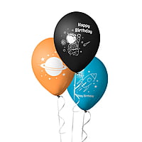 The Magic Balloons Store-Space theme Happy birthday balloons. Multi colour balloons Space Planet Astronauts Theme Happy Birthday Party/Decoration happy birthday balloons party decorations-181466