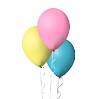 The Magic Balloons Store- Plain Multicolor Rubber/Latex Balloon 100pcs Set For Baby Shower, Photoshoot, Festivals, Theme Party - 1814501