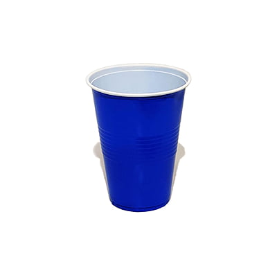 The Magic Balloons - Blue Glass, 360ml Reusable and Recyclable Blue Drinking Cups Pack of 50pcs - 12oz Leakproof, Great for Cold Drinks Juices and More Party & Event Supplies