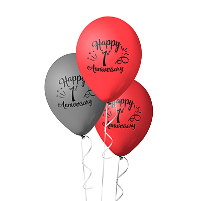 The Magic Balloons Store- Happy First Anniversary Party Balloons Pack of 30- 181285 The Magic Balloons Store- Happy First Anniversary Party Balloons Pack of 30- 181285
