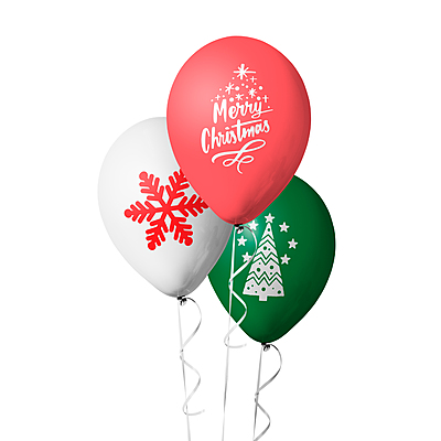 The Magic Balloons- Printed Merry Christmas Latex Balloons for Christmas Decorations - Pack of 30 (Merry Christmas, Snowflakes & Christmas tree printed) The Magic Balloons- Printed Merry Christmas Latex Balloons for Christmas Decorations - Pack of 30 (Merry Christmas, Snowflakes & Christmas tree printed)