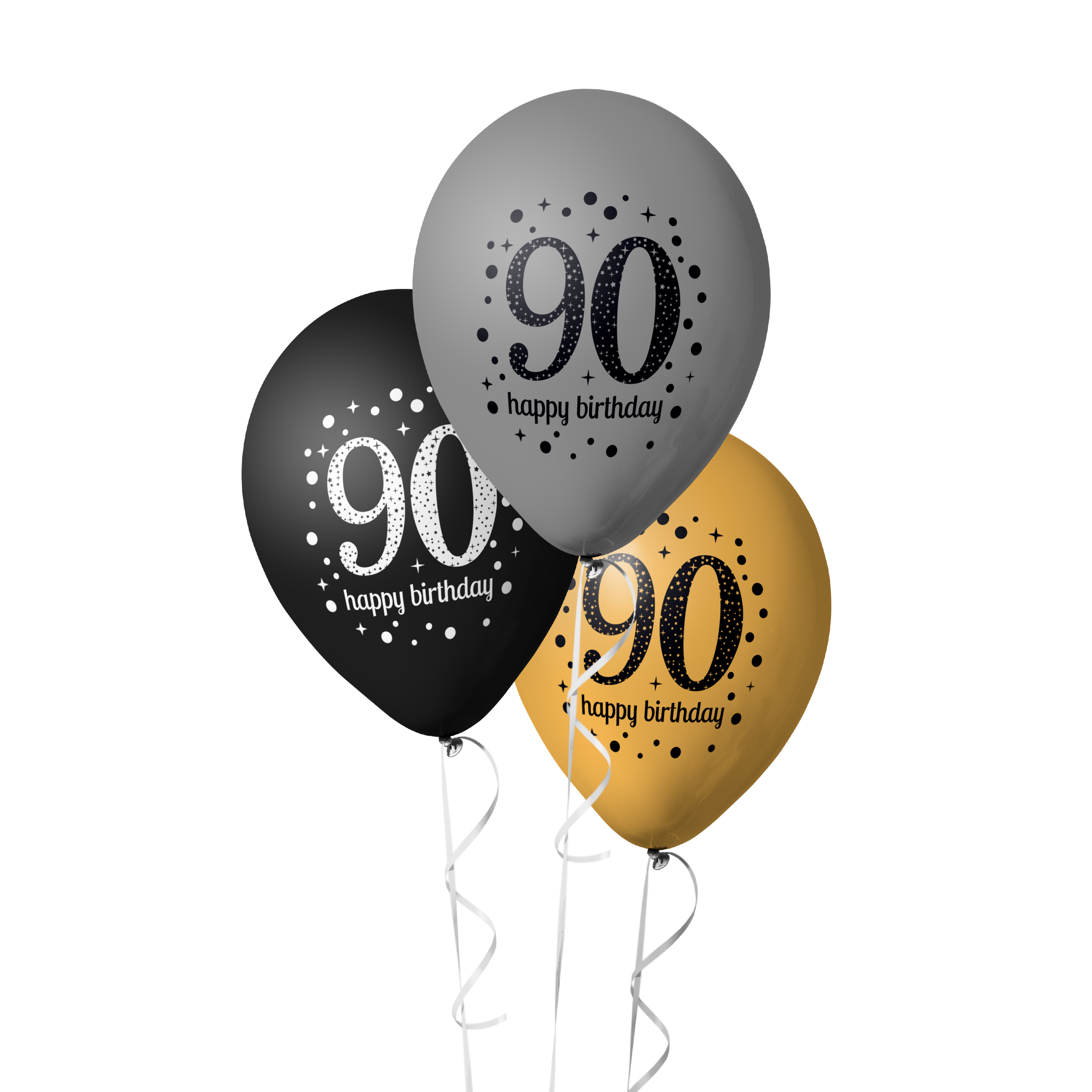 The Magic Balloons- Happy 90th Birthday Balloons pack of 30 pcs-181386 The Magic Balloons- Happy 90th Birthday Balloons pack of 30 pcs-181386