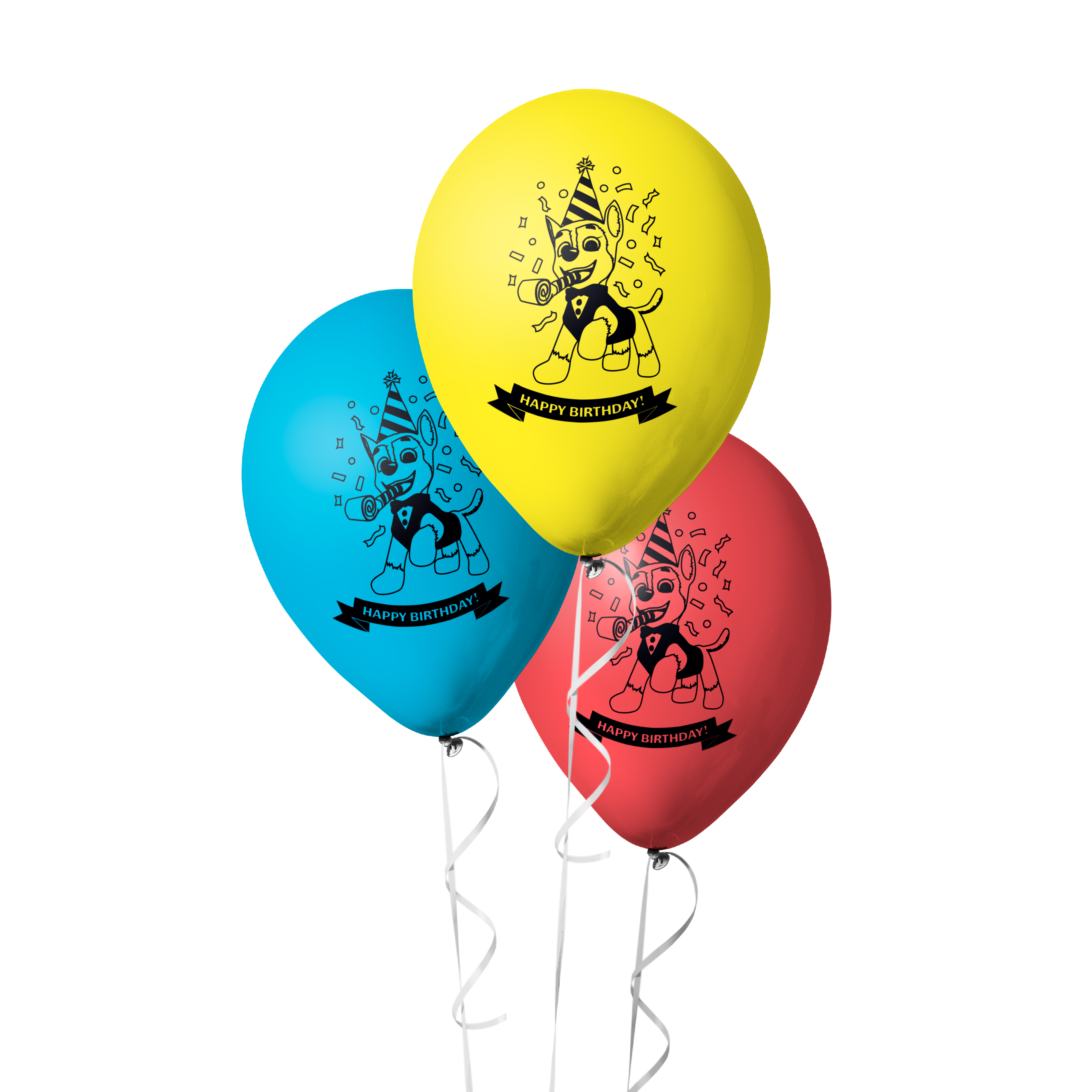The Magic Balloons- Latex Dog Paw Patrol Happy birthday Balloons 9 inches with Dog Paw Happy Birthday Balloons for Birthday Party, Paw Patrol Theme Party Decorations pack of 30 pcs-181448 The Magic Balloons- Latex Dog Paw Patrol Happy birthday Balloons 9 inches with Dog Paw Happy Birthday Balloons for Birthday Party, Paw Patrol Theme Party Decorations pack of 30 pcs-181448