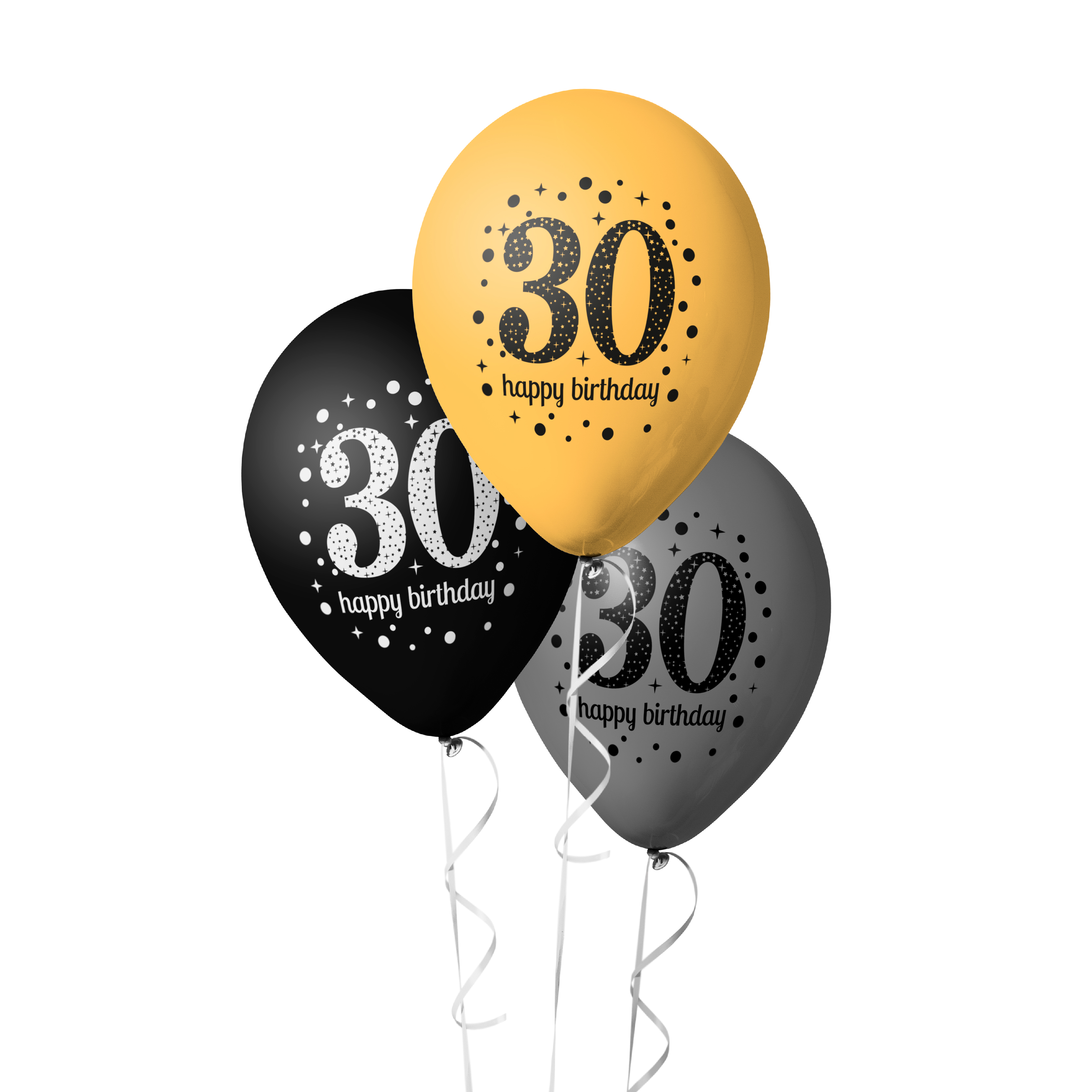 The Magic Balloons Store- Happy 30th Birthday Balloons Pack of 80 pcs-181220 The Magic Balloons Store- Happy 30th Birthday Balloons Pack of 80 pcs-181220