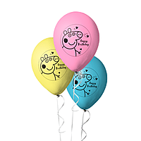 The Magic Balloons Store -Make Your Little One's Birthday Extra Special with Peppa Pig Latex Balloons - A Complete Pack of 30 for the Perfect Peppa Pig Themed Celebrations