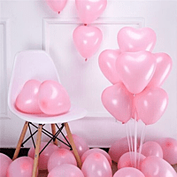 The Magic Balloons- Brighten Up Your Event with Our Pack of 12 Red, White, and Pink Heart-Shaped Balloons - Ideal for Valentine's Day, Weddings, Birthdays, Anniversaries, and More-181628