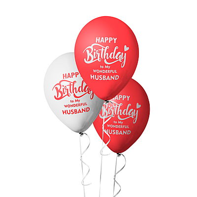 The Magic Balloons- Happy Birthday Balloons-for Husband-Multicolour Party/Decoration Balloons, Pack of 10 pcs The Magic Balloons- Happy Birthday Balloons-for Husband-Multicolour Party/Decoration Balloons, Pack of 10 pcs