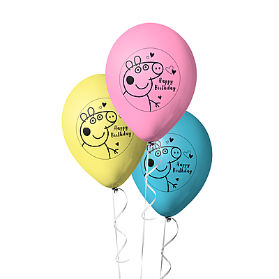 The Magic Balloons- Peppa Pig Theme Decoration Happy Birthday Latex Balloons Birthday Party Decoration Multicolor Balloons Pack of 50pcs The Magic Balloons- Peppa Pig Theme Decoration Happy Birthday Latex Balloons Birthday Party Decoration Multicolor Balloons Pack of 50pcs