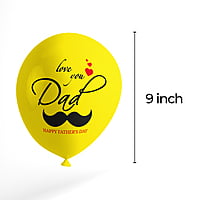 The Magic Balloons Love you Dad-Happy Father’s Day Balloons-Party/Decorations. Yellow Balloons- pack of 10