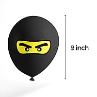 The Magic Balloons Store- Printed Ninja Eyes Theme Balloons For Theme Parties Kid Room Decor Children Day With Multicolor Balloons Pack Of 10pcs- 181603