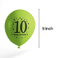 The Magic Balloons- Happy 10th Birthday Balloons pack of 100- 181233