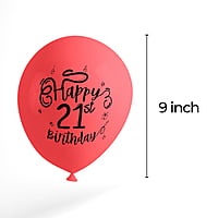 The Magic Balloons Store- Happy 21th Birthday Party Decor Balloons pack of 30-181292