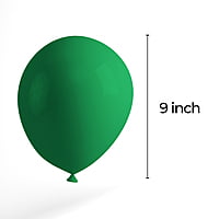 The Magic Balloons Store- 8" Latex Balloons (Pack of 50)-Dark Green