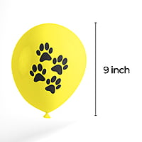 The Magic Balloons - Dog Theme Birthday Balloons With A Banner Latex Balloons For Dog Birthday Party Pack of 21pcs | Yellow Balloons With Banner Perfect For Dog Parties and Dog Lovers Party Suppliers