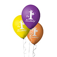 The Magic Balloons- 1st Birthday Balloons- Boy/Girl Multicolored Party/Decoration Balloons, Pack of 30 pcs