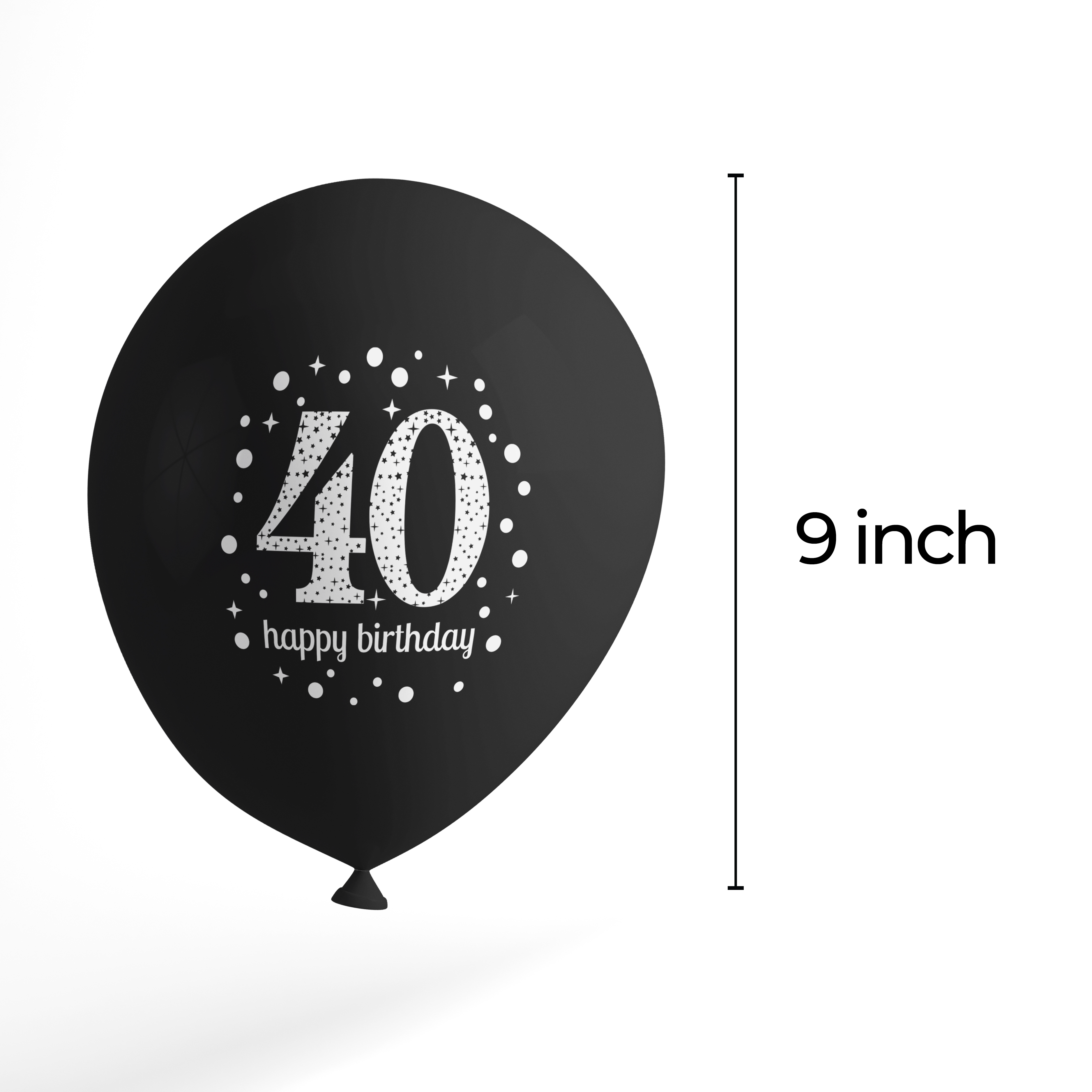 The Magic Balloons Store- 40th Happy Birthday Latex Balloons Pack of 50 pcs-181222 The Magic Balloons Store- 40th Happy Birthday Latex Balloons Pack of 50 pcs-181222