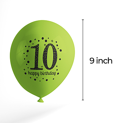 The Magic Balloons- Make Your Child's 10th Birthday Magical with 30 Multicolour Balloons - Party Supplies and Decorations Pack for Boys and Girls The Magic Balloons- Make Your Child's 10th Birthday Magical with 30 Multicolour Balloons - Party Supplies and Decorations Pack for Boys and Girls