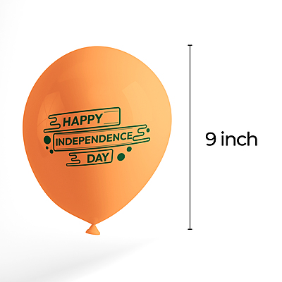 The Magic Balloons - Happy Independence Day Latex Balloons For 15 August Pack of 30pcs Orange White and Green 9" Balloons For Independence Day Or Any Other National Day The Magic Balloons - Happy Independence Day Latex Balloons For 15 August Pack of 30pcs Orange White and Green 9" Balloons For Independence Day Or Any Other National Day