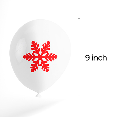 The Magic Balloons- Printed Merry Christmas Latex Balloons for Christmas Decorations - Pack of 30 (Merry Christmas, Snowflakes & Christmas tree printed) The Magic Balloons- Printed Merry Christmas Latex Balloons for Christmas Decorations - Pack of 30 (Merry Christmas, Snowflakes & Christmas tree printed)