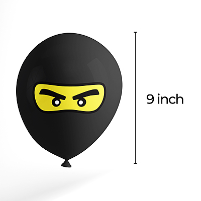 The Magic Balloons Store- Printed Ninja Eyes Theme Balloons For Theme Parties Kid Room Decor Children Day With Multicolor Balloons Pack Of 10pcs- 181603 The Magic Balloons Store- Printed Ninja Eyes Theme Balloons For Theme Parties Kid Room Decor Children Day With Multicolor Balloons Pack Of 10pcs- 181603