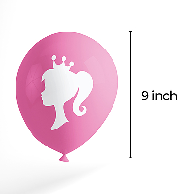 The Magic Balloons- Barbie Theme Balloons Latex Balloons For Barbie Theme Parties Pack of 21pcs 20pcs of Pink and White balloons And A Banner Party Supplier For Birthday. The Magic Balloons- Barbie Theme Balloons Latex Balloons For Barbie Theme Parties Pack of 21pcs 20pcs of Pink and White balloons And A Banner Party Supplier For Birthday.