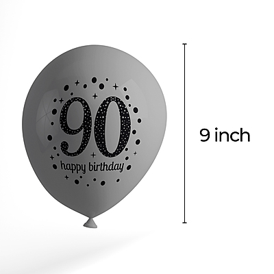 The Magic Balloons- Happy 90th Birthday Balloons for Men and women, 90 Birthday Balloons 90th Birthday Party Supplies Black Gold and Silver Birthday Decorations balloons party décor pack of 30 pcs The Magic Balloons- Happy 90th Birthday Balloons for Men and women, 90 Birthday Balloons 90th Birthday Party Supplies Black Gold and Silver Birthday Decorations balloons party décor pack of 30 pcs