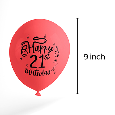 The Magic Balloons Store- Happy 21th Birthday Party Decor Balloons pack of 30-181292 The Magic Balloons Store- Happy 21th Birthday Party Decor Balloons pack of 30-181292