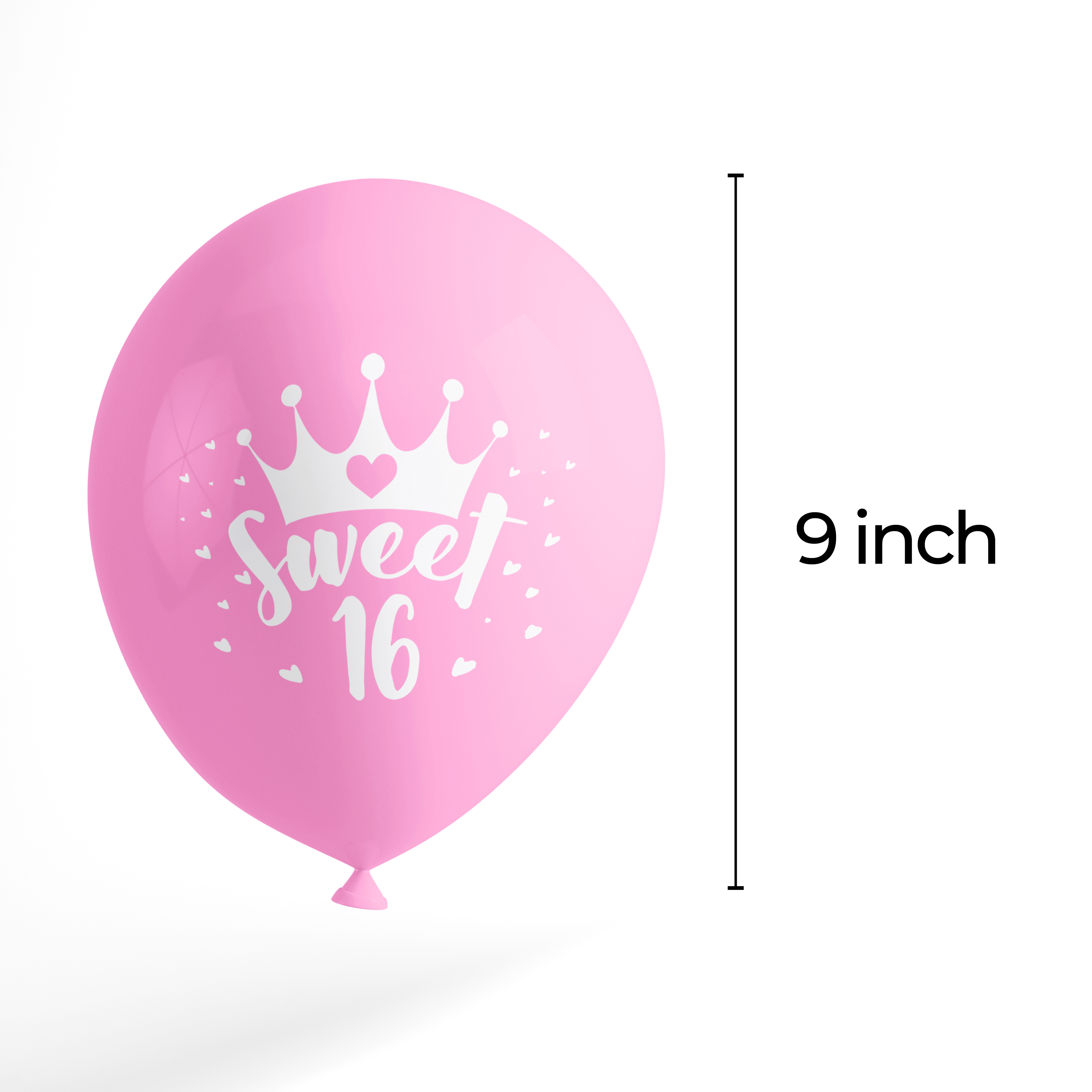 The Magic Balloons Store Sweet 16 Balloons- pack of 100 pcs-181326 The Magic Balloons Store Sweet 16 Balloons- pack of 100 pcs-181326