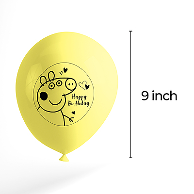 The Magic Balloons- Peppa Pig Theme Decoration Happy Birthday Latex Balloons Birthday Party Decoration Multicolor Balloons Pack of 50pcs The Magic Balloons- Peppa Pig Theme Decoration Happy Birthday Latex Balloons Birthday Party Decoration Multicolor Balloons Pack of 50pcs