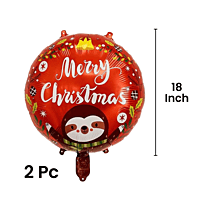The Magic Balloons - Christmas Theme Foil Balloons For Christmas Party Decoration Pack Of 5pcs Star, Circle, And Stocking Sock foil balloons For Home Office & School Decor Christmas Party Supplier