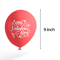 The Magic Balloons - Happy Valentine's Day Balloons Red and White Latex Balloons Pack of 30pcs - Valentine Printed Balloons Set for Valentine Day Decorations.