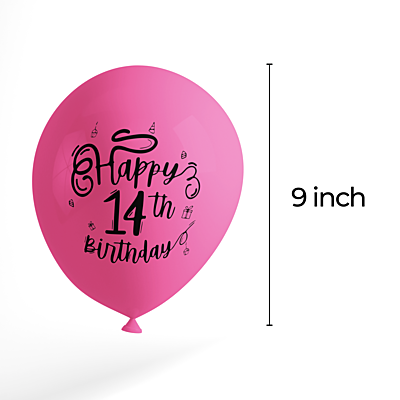 The Magic Balloons- Make Your 14th Birthday Bash Pop with our 30-Piece Balloon Decorations Pack in Pink, Blue, and Yellow - Perfect for Boys and Girls! The Magic Balloons- Make Your 14th Birthday Bash Pop with our 30-Piece Balloon Decorations Pack in Pink, Blue, and Yellow - Perfect for Boys and Girls!