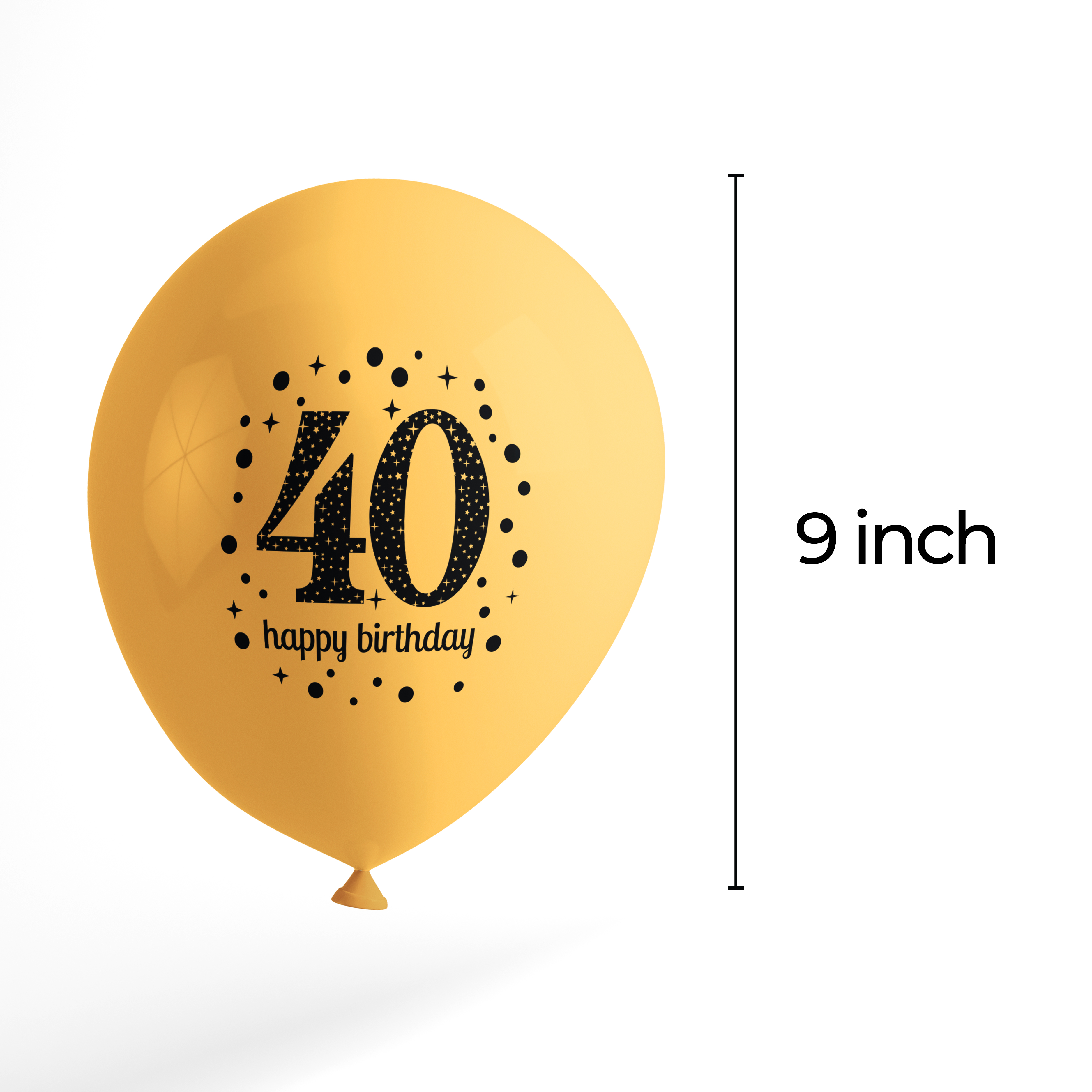 The Magic Balloons Store- 40th Happy Birthday Latex Balloons Pack of 50 pcs-181222 The Magic Balloons Store- 40th Happy Birthday Latex Balloons Pack of 50 pcs-181222