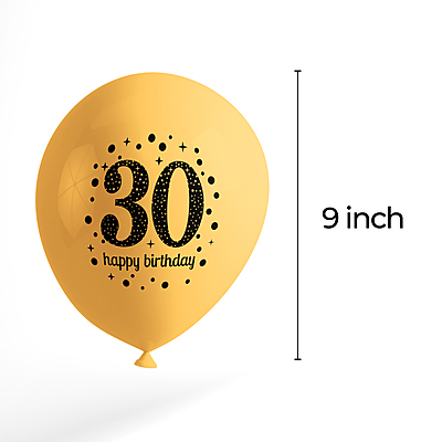 The Magic Balloons- Make Your 30th Birthday Celebration Memorable with 30 Black, Gold, and Silver Balloons - Perfect Party Supplies for Men and Women! The Magic Balloons- Make Your 30th Birthday Celebration Memorable with 30 Black, Gold, and Silver Balloons - Perfect Party Supplies for Men and Women!