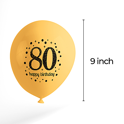The Magic Balloons- Happy 80th Birthday Balloons pack of 30 pcs-181362 The Magic Balloons- Happy 80th Birthday Balloons pack of 30 pcs-181362