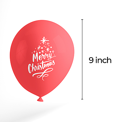 The Magic Balloons- Printed Merry Christmas Latex Balloons for Christmas Decorations - Pack of 30 (Merry Christmas, Snowflakes & Christmas tree printed) The Magic Balloons- Printed Merry Christmas Latex Balloons for Christmas Decorations - Pack of 30 (Merry Christmas, Snowflakes & Christmas tree printed)