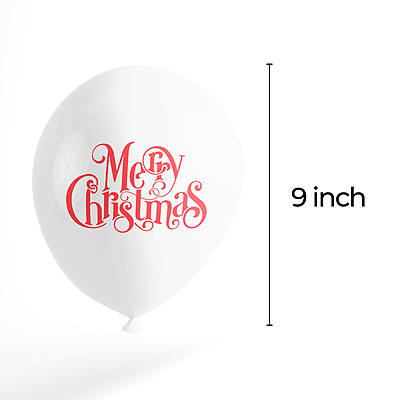 The Magic Balloons- Printed Merry Christmas Balloons for Christmas Decorations - Pack of 30 The Magic Balloons- Printed Merry Christmas Balloons for Christmas Decorations - Pack of 30