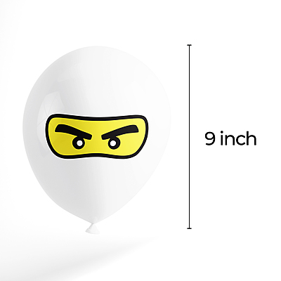 The Magic Balloons Store- Printed Ninja Eyes Theme Balloons For Theme Parties Kid Room Decor Children Day With Multicolor Balloons Pack Of 10pcs- 181603 The Magic Balloons Store- Printed Ninja Eyes Theme Balloons For Theme Parties Kid Room Decor Children Day With Multicolor Balloons Pack Of 10pcs- 181603