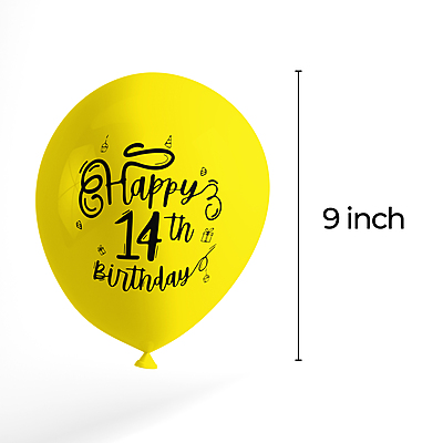 The Magic Balloons- Make Your 14th Birthday Bash Pop with our 30-Piece Balloon Decorations Pack in Pink, Blue, and Yellow - Perfect for Boys and Girls! The Magic Balloons- Make Your 14th Birthday Bash Pop with our 30-Piece Balloon Decorations Pack in Pink, Blue, and Yellow - Perfect for Boys and Girls!