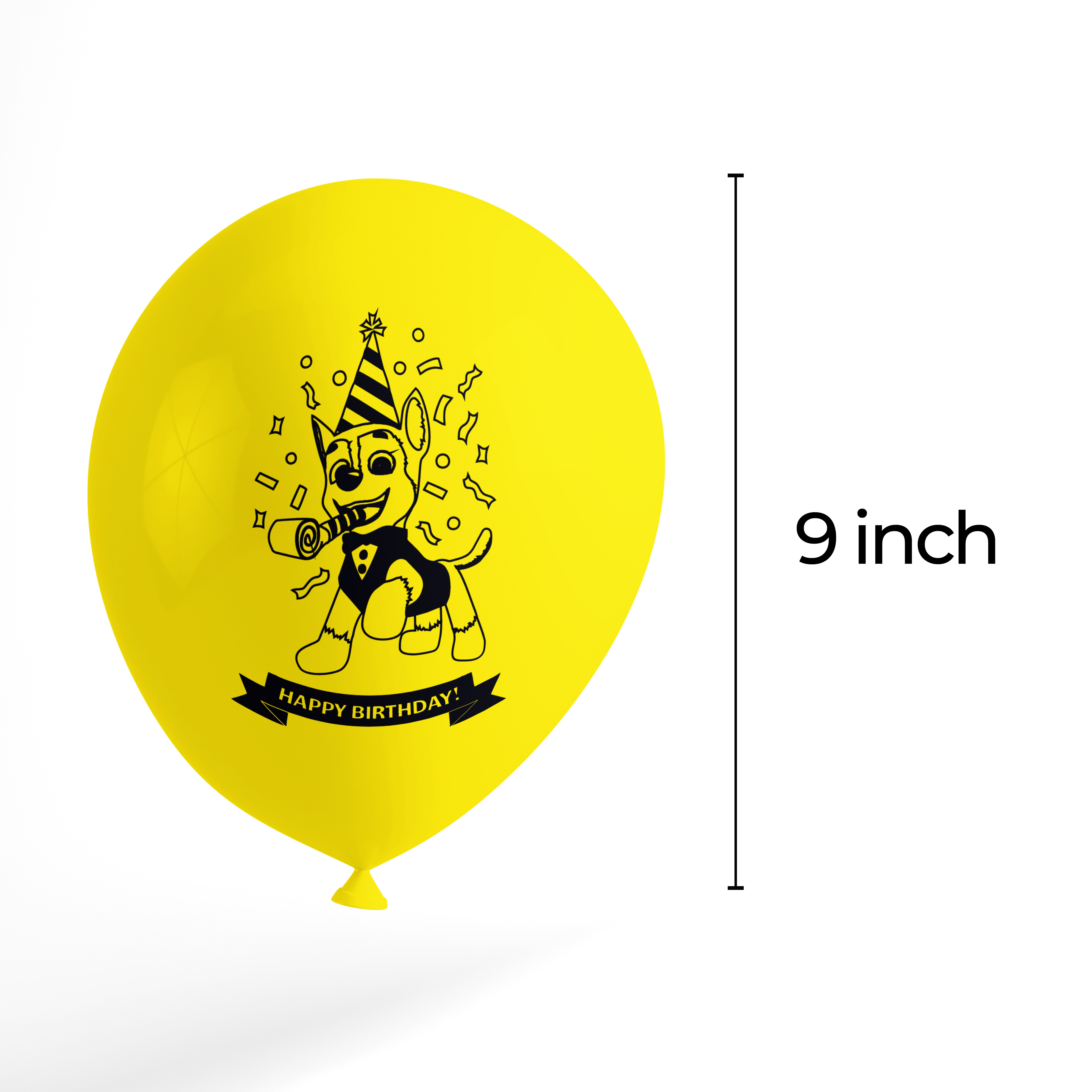The Magic Balloons- Latex Dog Paw Patrol Happy birthday Balloons 9 inches with Dog Paw Happy Birthday Balloons for Birthday Party, Paw Patrol Theme Party Decorations pack of 30 pcs-181448 The Magic Balloons- Latex Dog Paw Patrol Happy birthday Balloons 9 inches with Dog Paw Happy Birthday Balloons for Birthday Party, Paw Patrol Theme Party Decorations pack of 30 pcs-181448