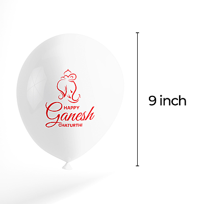 The Magic Balloons Store-Happy Ganesh Chaturthi customized Balloons, Ganesh Chaturthi decorations at mandap/ home Pack of 30 multicolor Metallic yellow, metallic orange metallic white balloons-181133 The Magic Balloons Store-Happy Ganesh Chaturthi customized Balloons, Ganesh Chaturthi decorations at mandap/ home Pack of 30 multicolor Metallic yellow, metallic orange metallic white balloons-181133