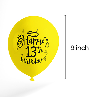 The Magic Balloons Store- Happy 13th Birthday Balloons pack of 30-181282 The Magic Balloons Store- Happy 13th Birthday Balloons pack of 30-181282