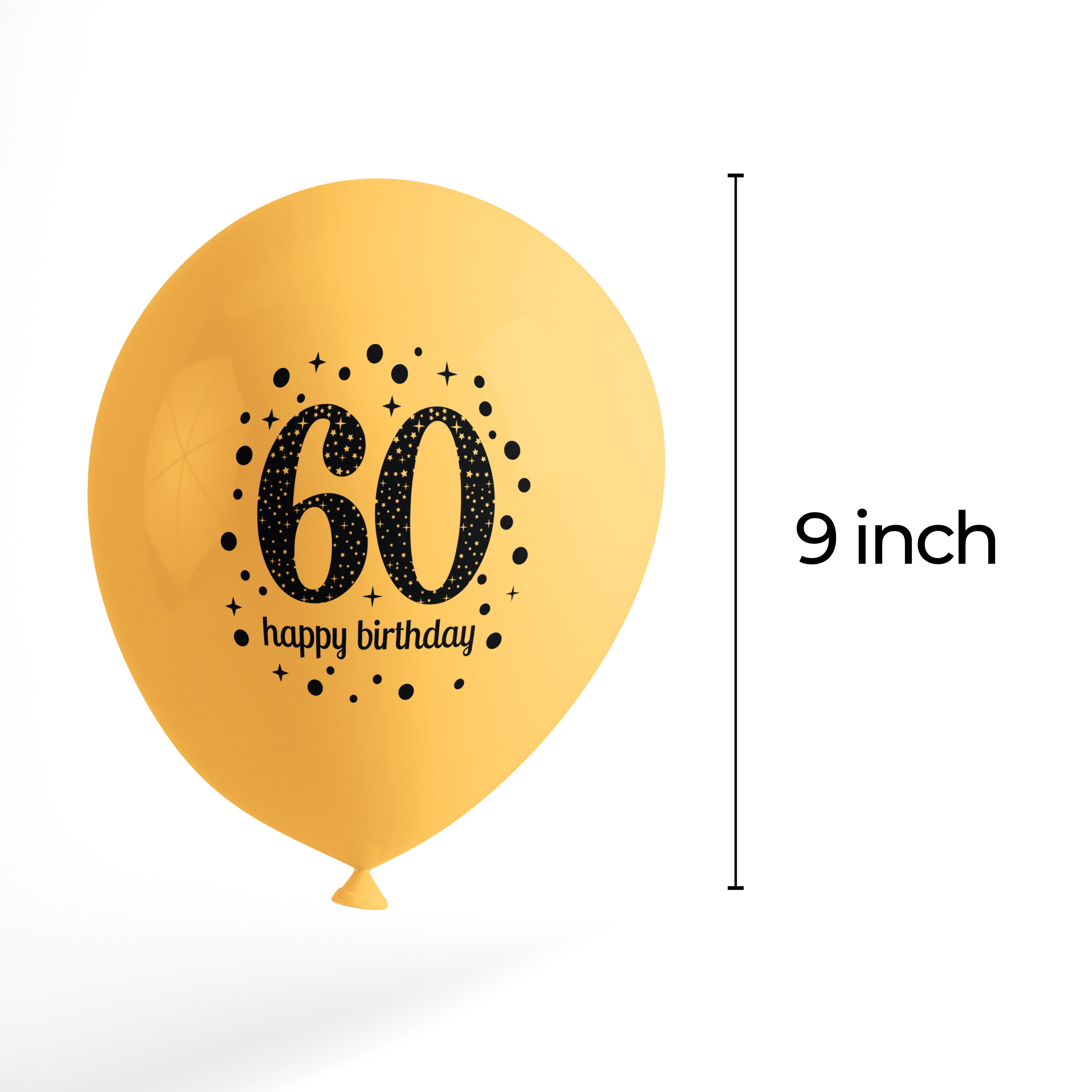 The Magic Balloons Store- Happy 60th Birthday Balloons pack of 100 pcs-181230 The Magic Balloons Store- Happy 60th Birthday Balloons pack of 100 pcs-181230