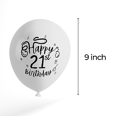 The Magic Balloons Store- Happy 21th Birthday Party Decor Balloons pack of 30-181292 The Magic Balloons Store- Happy 21th Birthday Party Decor Balloons pack of 30-181292